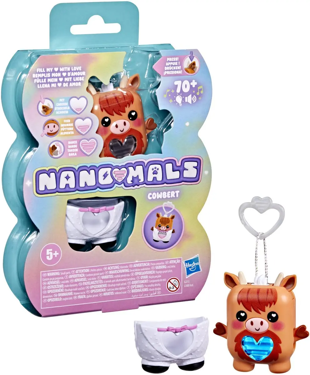 Hasbro Nano-mals Cowbert de Schotse Hooglander