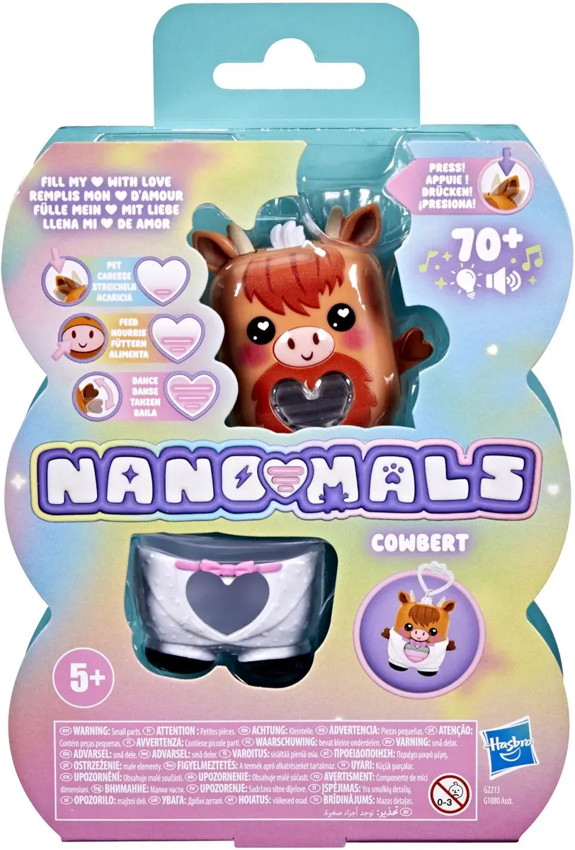 Hasbro Nano-mals Cowbert de Schotse Hooglander - Interactief