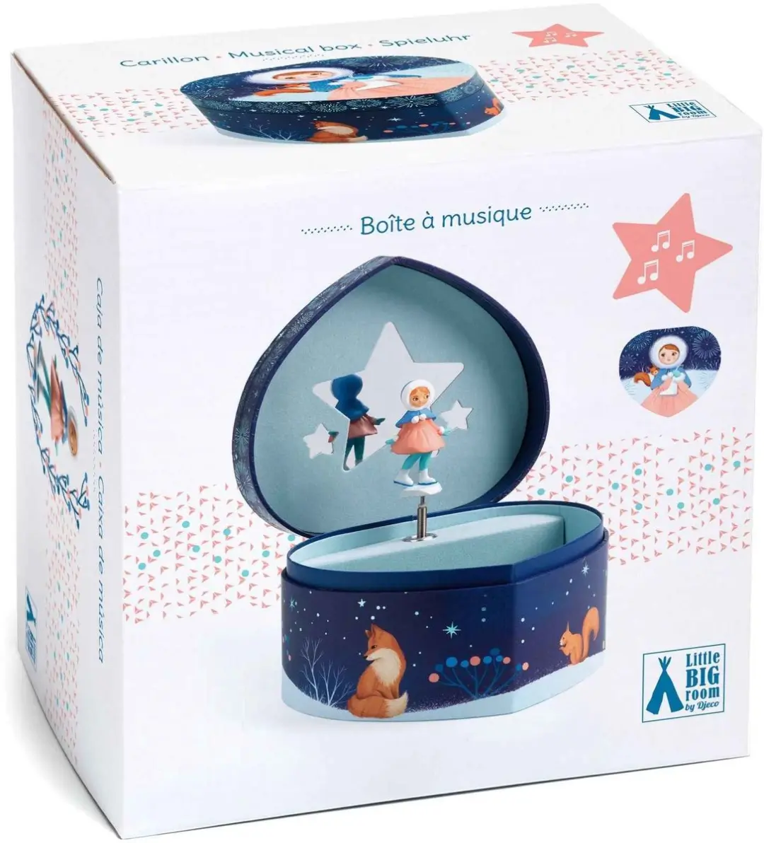 Djeco Muziekdoosje Schaatsen - DJ06090 - Multicolor