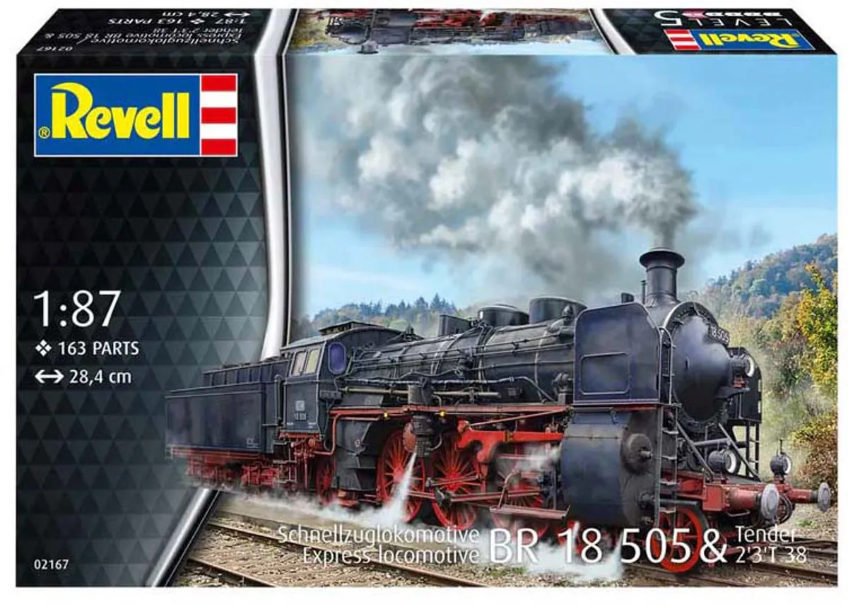 Revell 02167 Baureihe 18 505 Stoomlocomotief - 1:87 - 149 Onderdelen - Multi