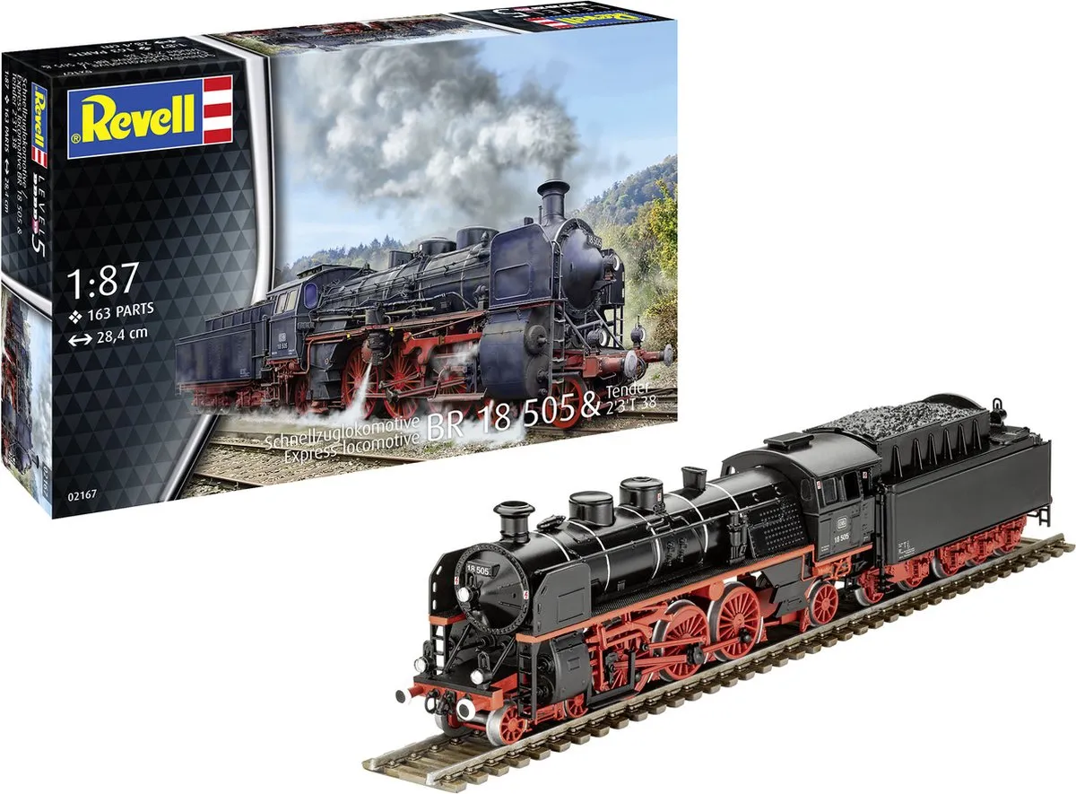 Revell 02167 Baureihe 18 505 Stoomlocomotief - 1:87 - 149 Onderdelen - Multi