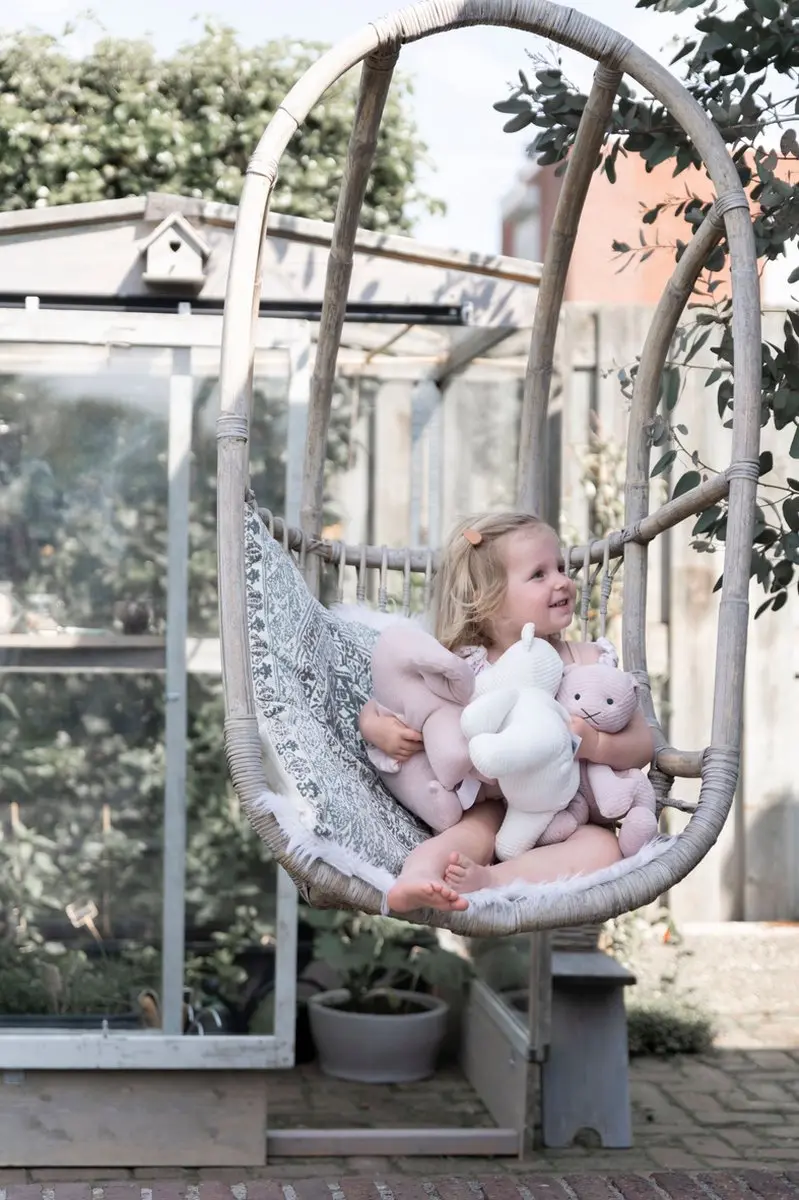 Baby's Only Knuffel Olifant Sparkle - Zilver-Roze