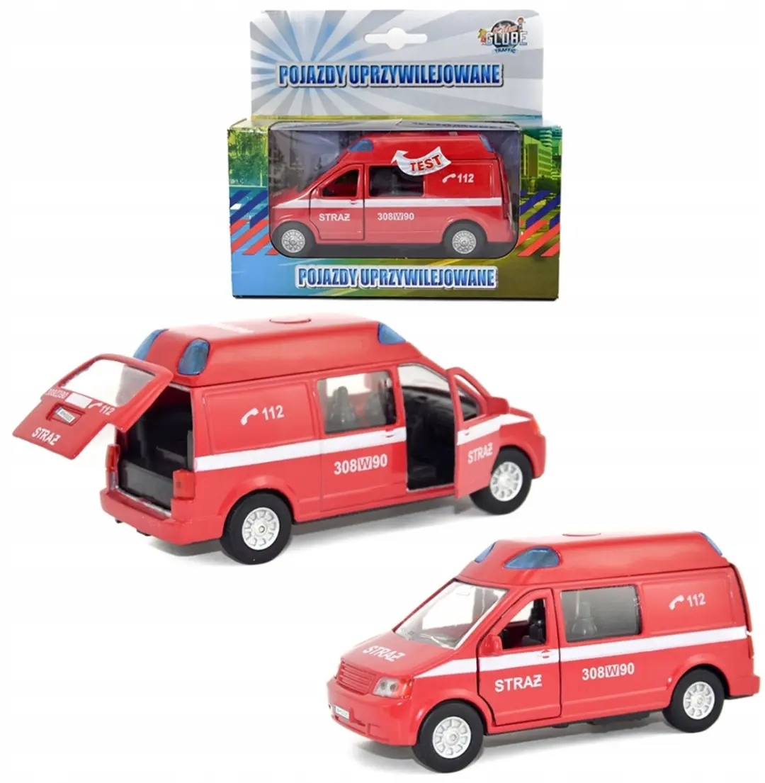 NIKKO Brandweerauto Geluid & Licht - Rood - afbeelding 3 van 3