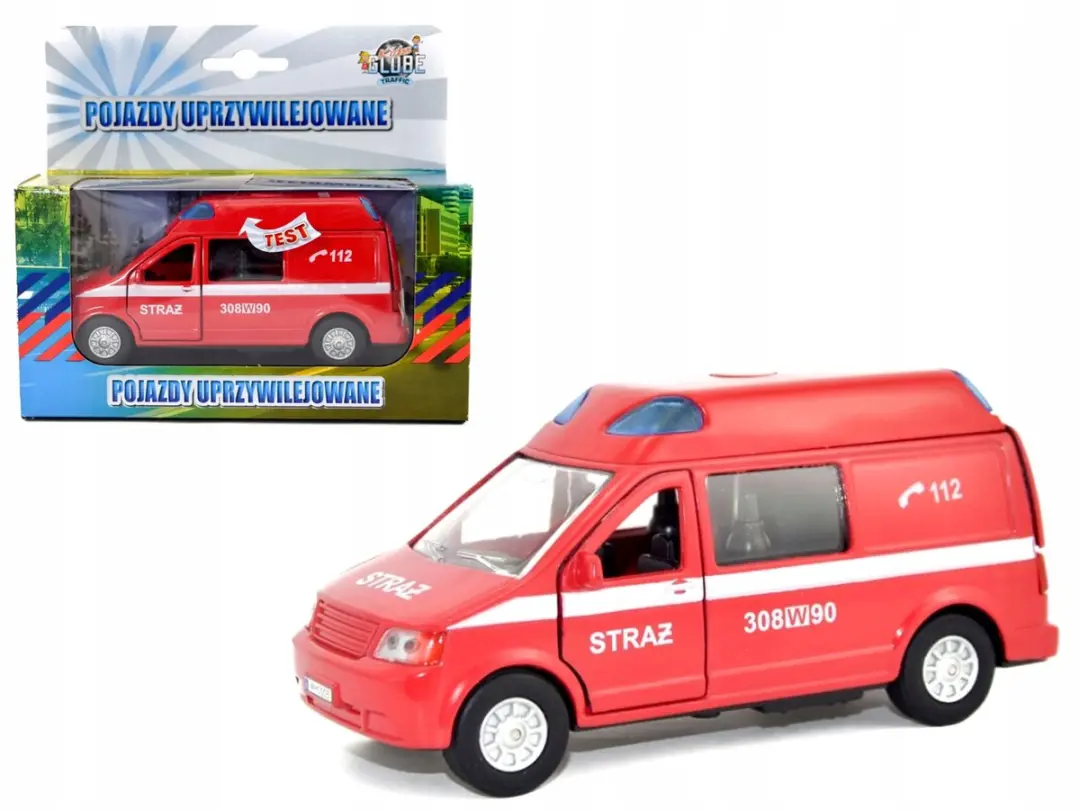 NIKKO Brandweerauto Geluid & Licht - Rood - afbeelding 2 van 3