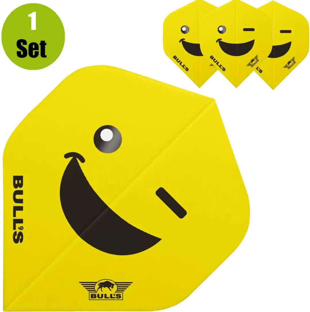Bull's Smiley 100 Wink Std. Dart Flights - BU-50888 - afbeelding 2 van 2