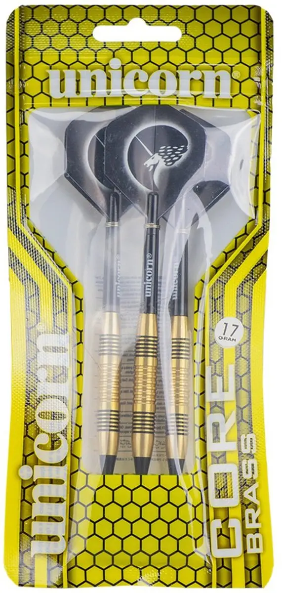 Unicorn Brass Core Soft Tip Dartpijlen 17g - 3 Stuks