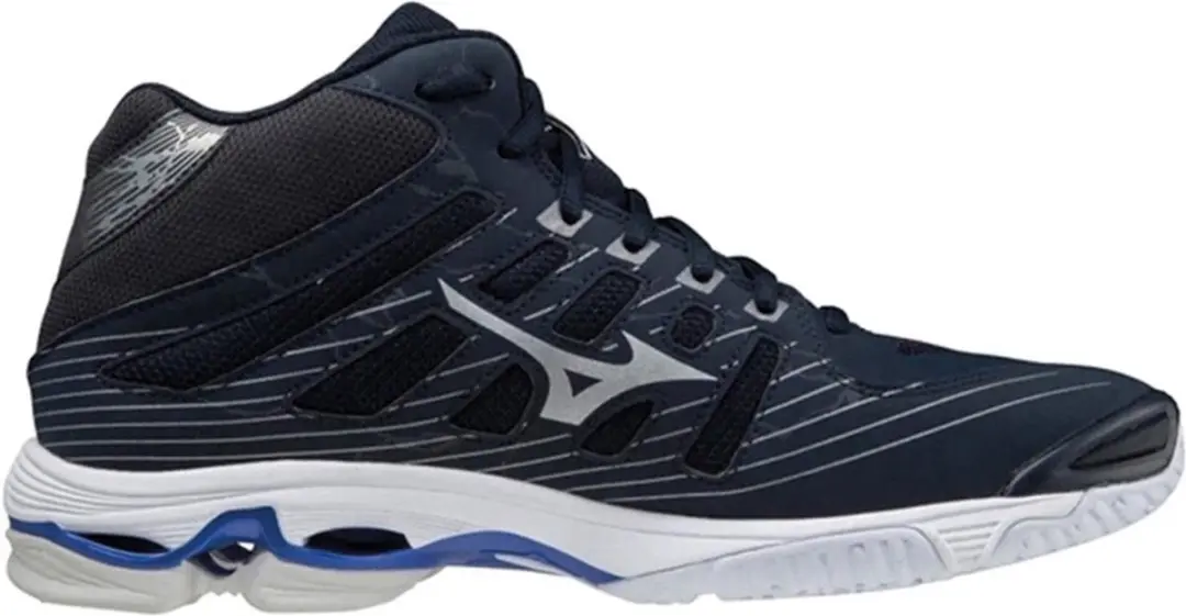 Mizuno Voltage Mid V1GA2165-01 Sportschoenen - Maat 46.5 - Zwart - afbeelding 3 van 5