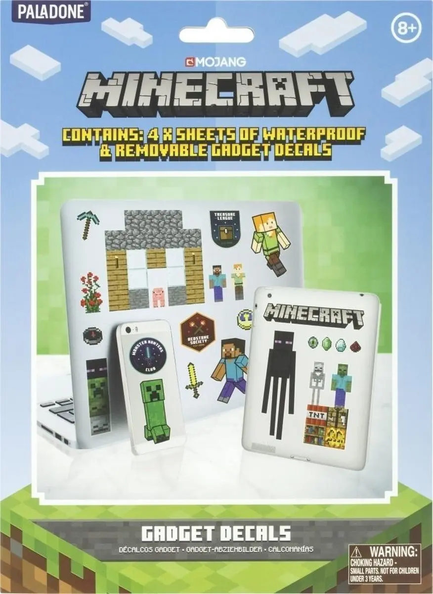 Paladone Minecraft Gadget Decals - Multi