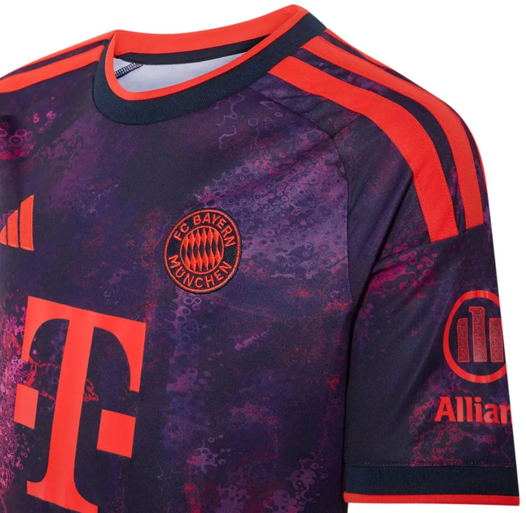 Adidas FC Bayern München Third Jersey T-shirt Kinderen 152 - Paars
