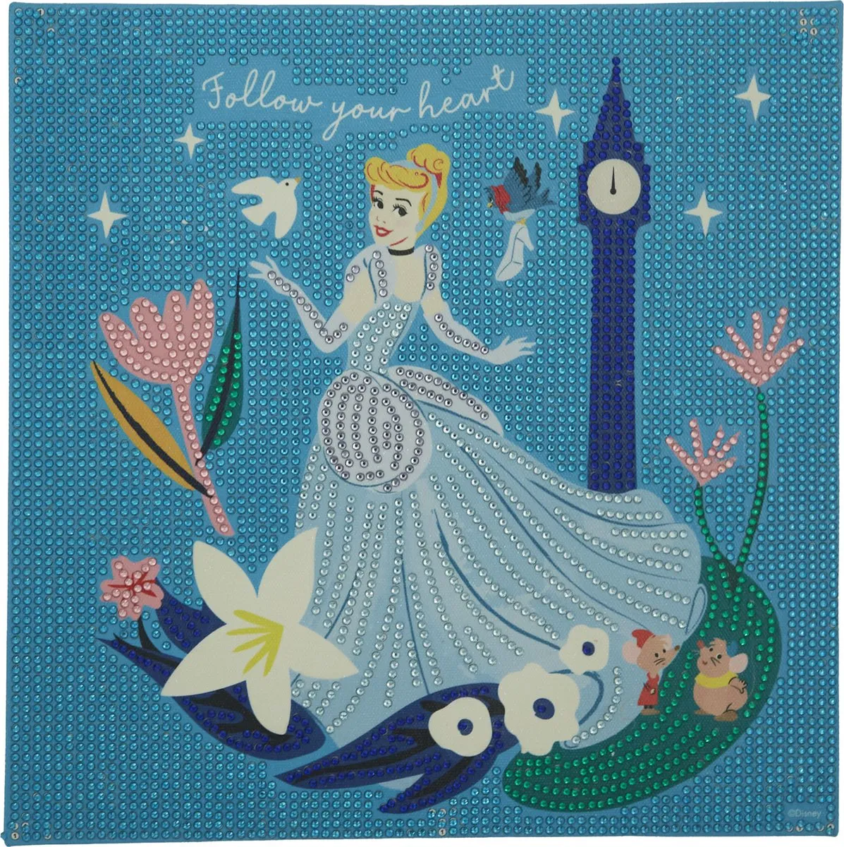 Disney Princess Diamond Painting XL - Blauw