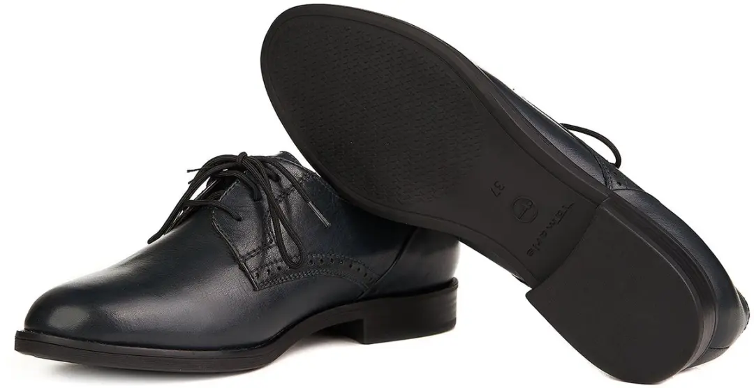 Tamaris Oxford Schoenen - Marineblauw 40