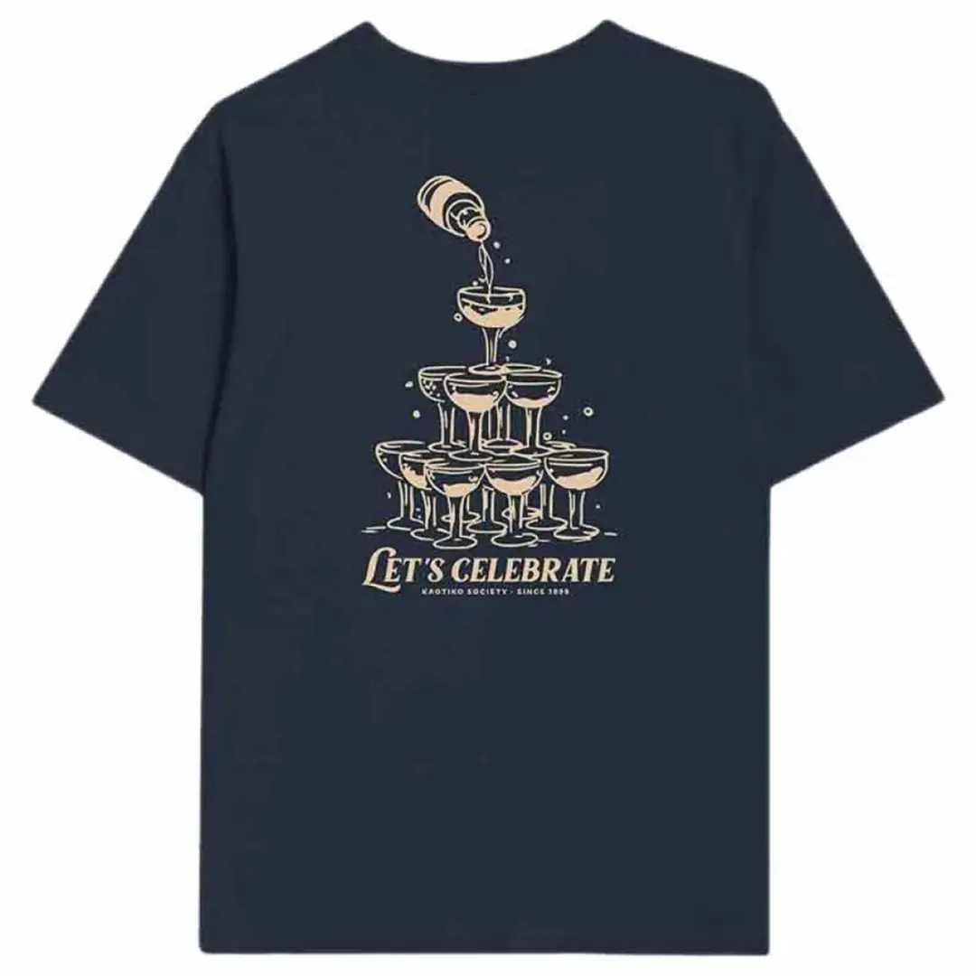 Kaotiko Let's Celebrate T-shirt - Blauw - L
