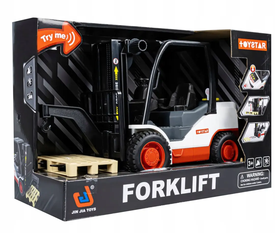 TOYSTAR Grote Vorkheftruck Speelgoed - Pallet - afbeelding 4 van 5