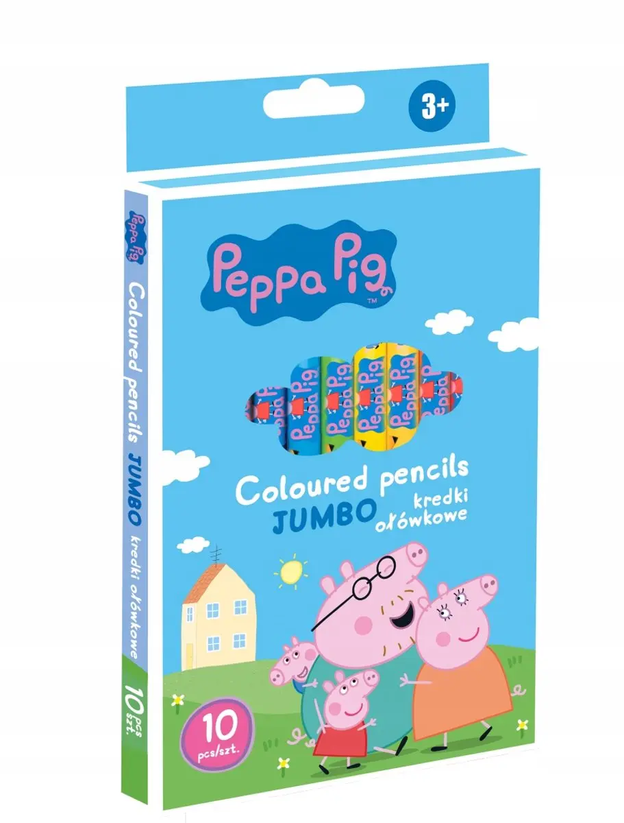 Peppa Pig Jumbo Driehoekige Kleurpotloden