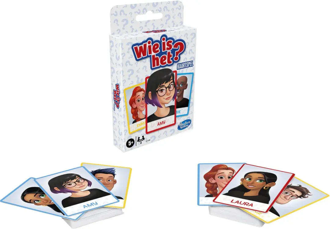 Hasbro Gaming Wie is het? Kaartspel - 40 Gezichtkaarten