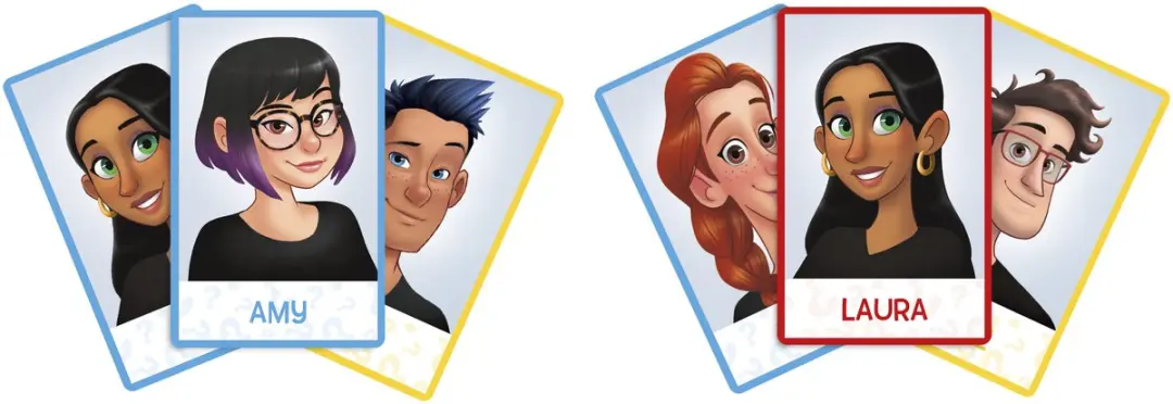Hasbro Gaming Wie is het? Kaartspel - 40 Gezichtkaarten
