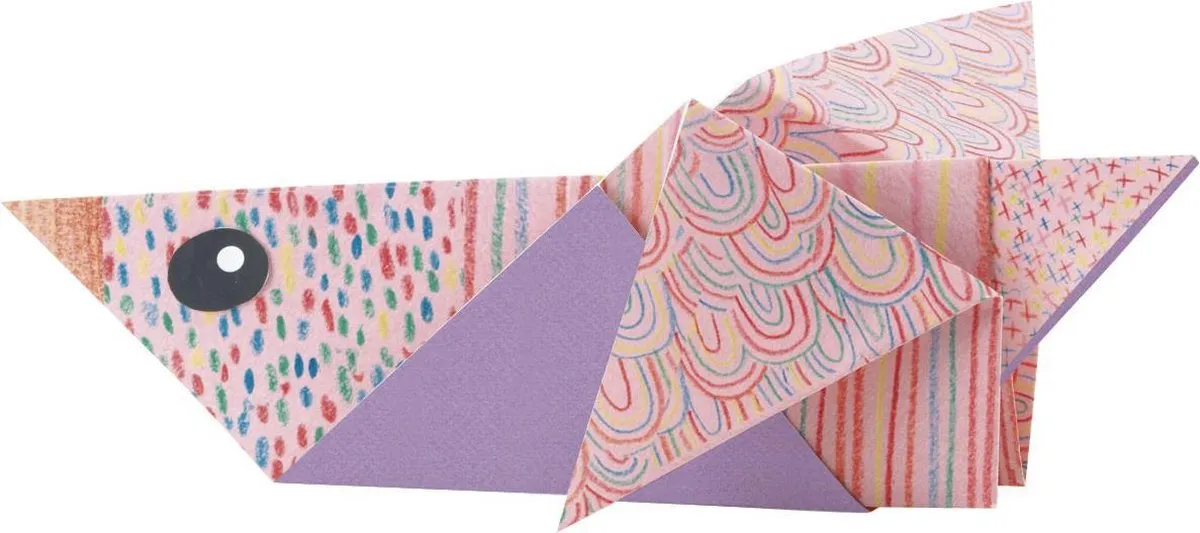 Djeco Origami Polardieren Knutselset - 24 Vellen Multicolor - afbeelding 6 van 6