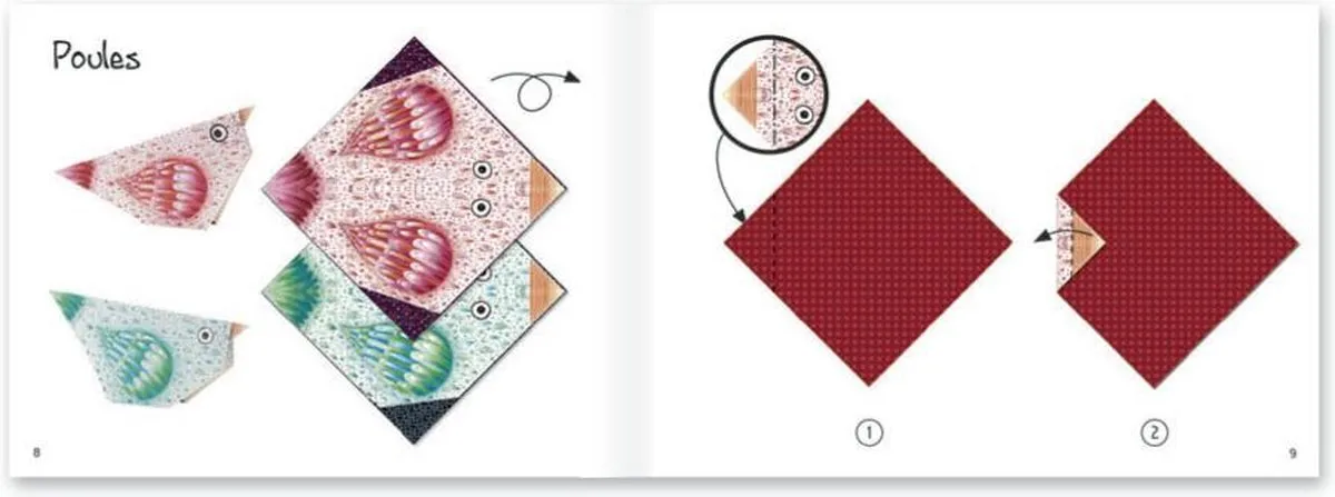 Djeco Origami Polardieren Knutselset - 24 Vellen Multicolor