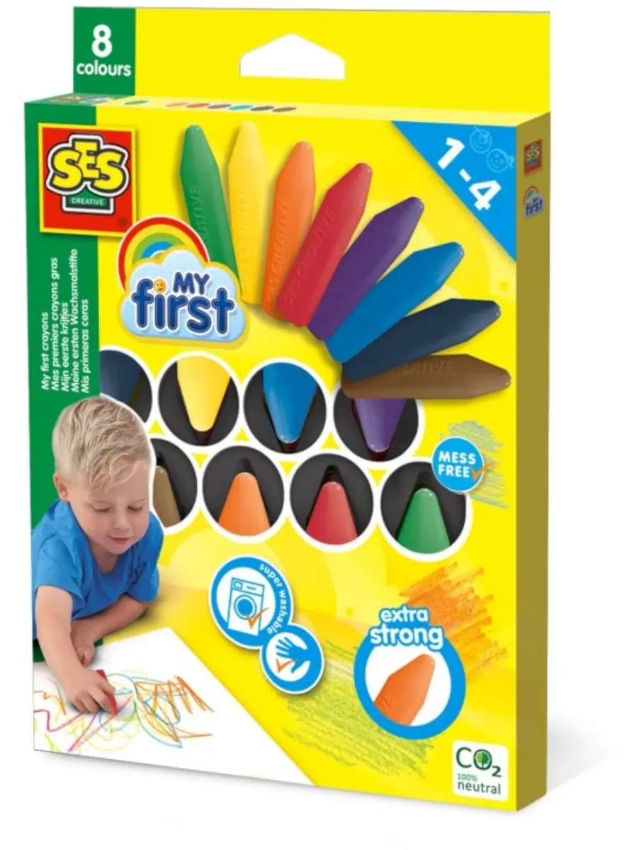 SES Creative My First Krijt 8 Kleuren