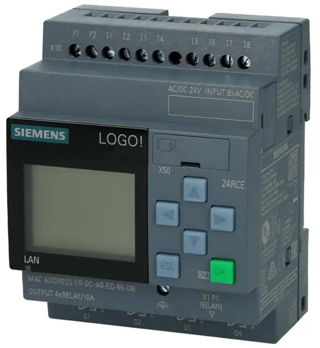 Siemens 6ED1052-1HB08-0BA2 PLC-aansturingsmodule 24V