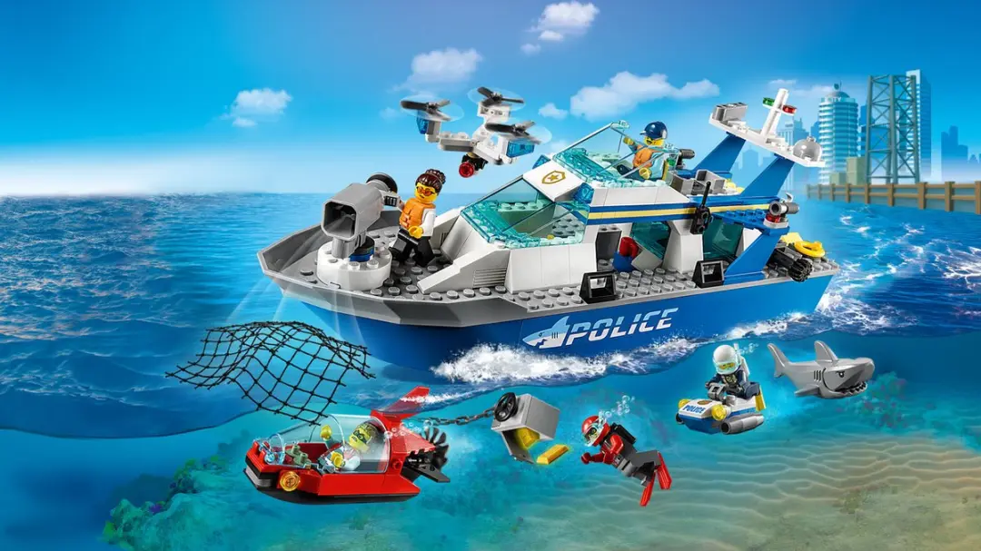 LEGO City Politie Patrouilleboot 60277 - 276 Stukken