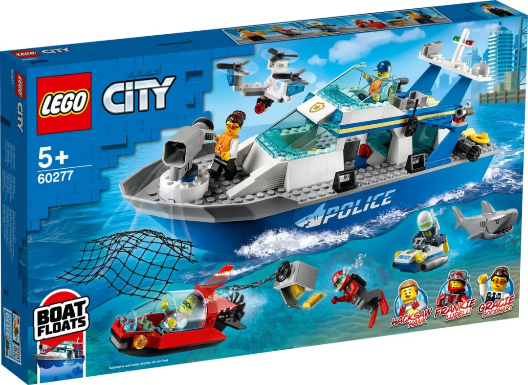 LEGO City Politie Patrouilleboot 60277