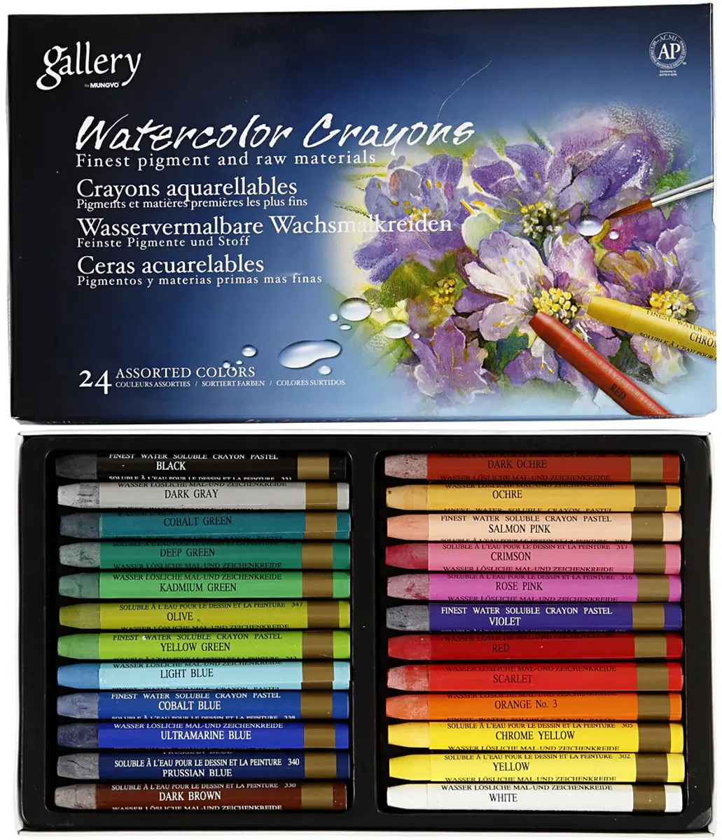 Mungyo Gallery Aqua Crayons 24 Stuks