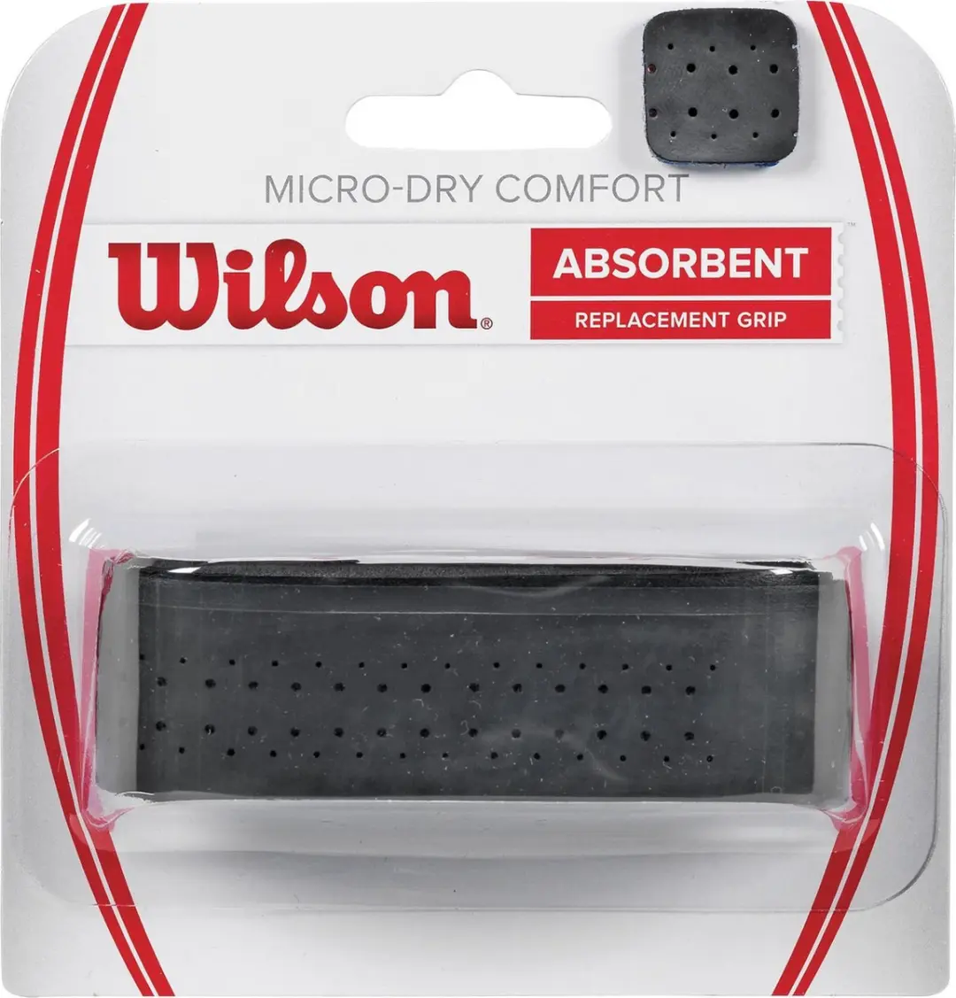 Wilson Micro-Dry Comfort Tennis/Padel Basisgrip - Zwart - afbeelding 2 van 4