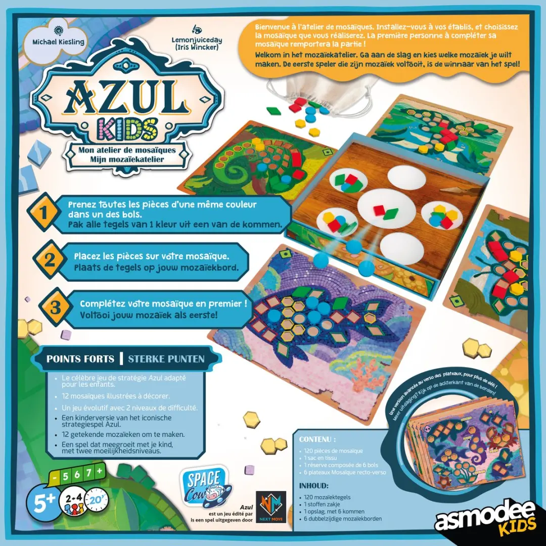 Asmodee Space Cow Azul Kids - Meerkleurig - afbeelding 6 van 6