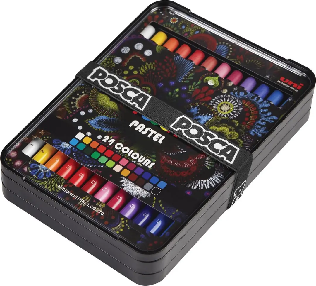 Posca Pastel Krijtset 24 Stuks - Meerkleurig