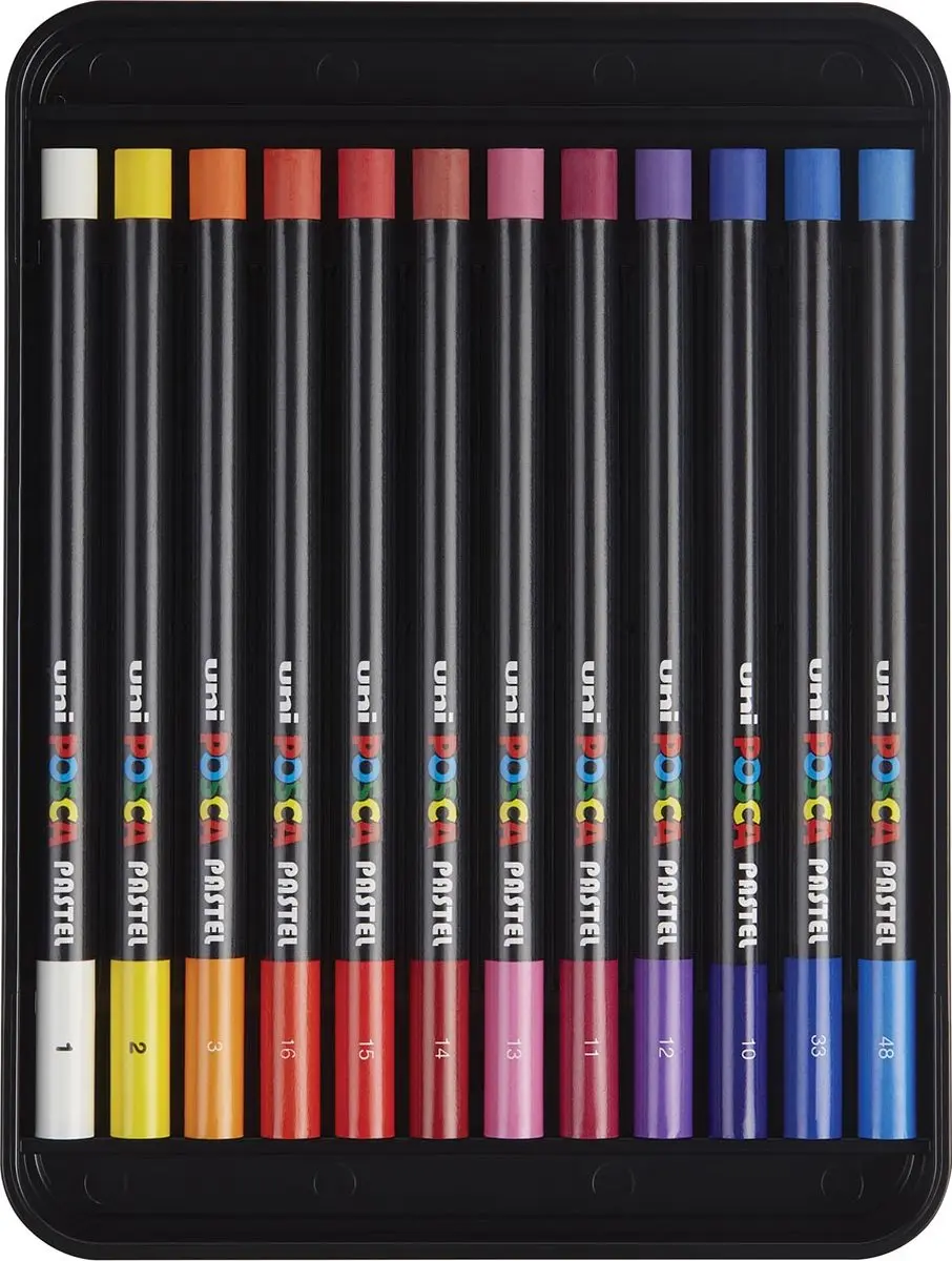 Posca Pastel Krijtset 24 Stuks - Meerkleurig