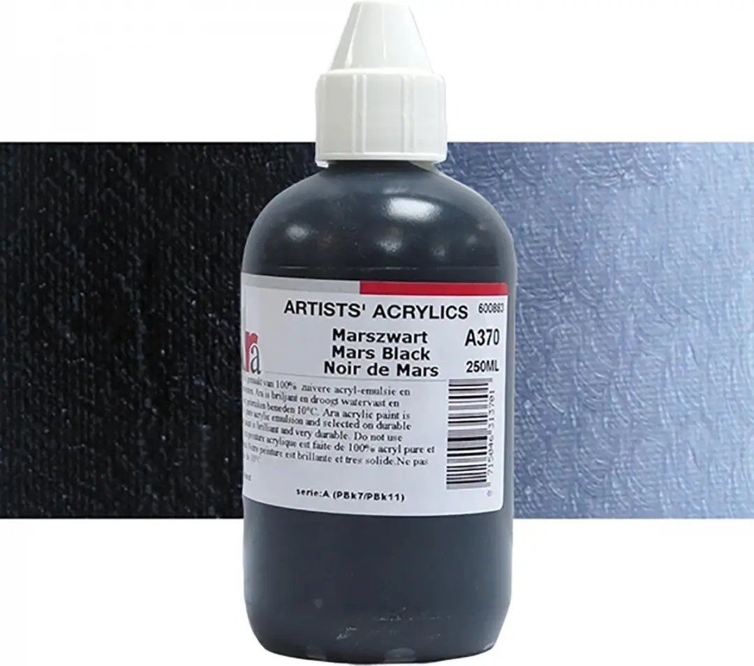 Ara Acrylverf A370 Mars Black 250ml