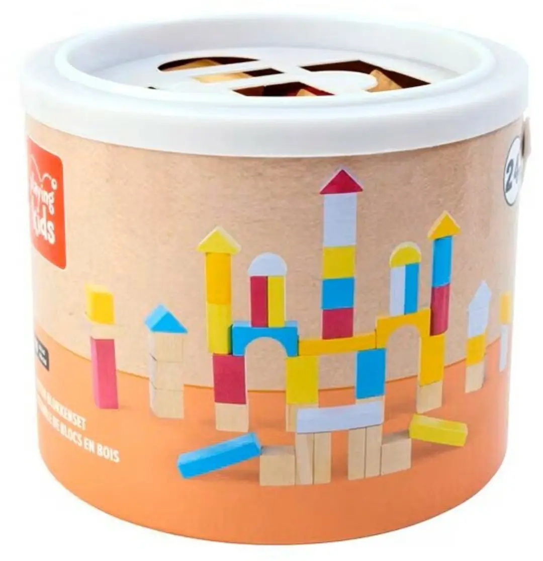 Playing Kids Houten Blokkenset 50-delig