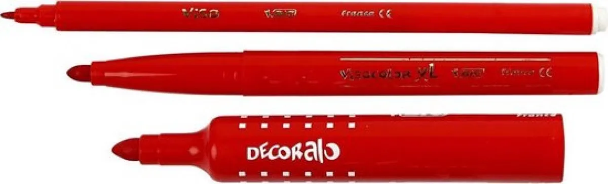 Bic Kids Visa Fijnschrijvende Viltstiften - 12 Stuks Multicolor