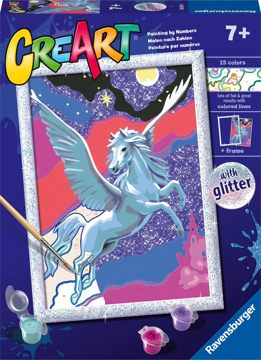 Ravensburger CreArt Powerful Pegasus Schilderen op nummer - Multicolor - afbeelding 6 van 6