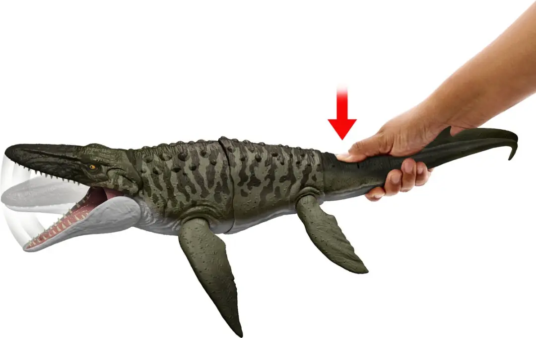 Jurassic World Bite 'N Blast Mosasaurus JJP80 Actiefiguur - Meerkleurig