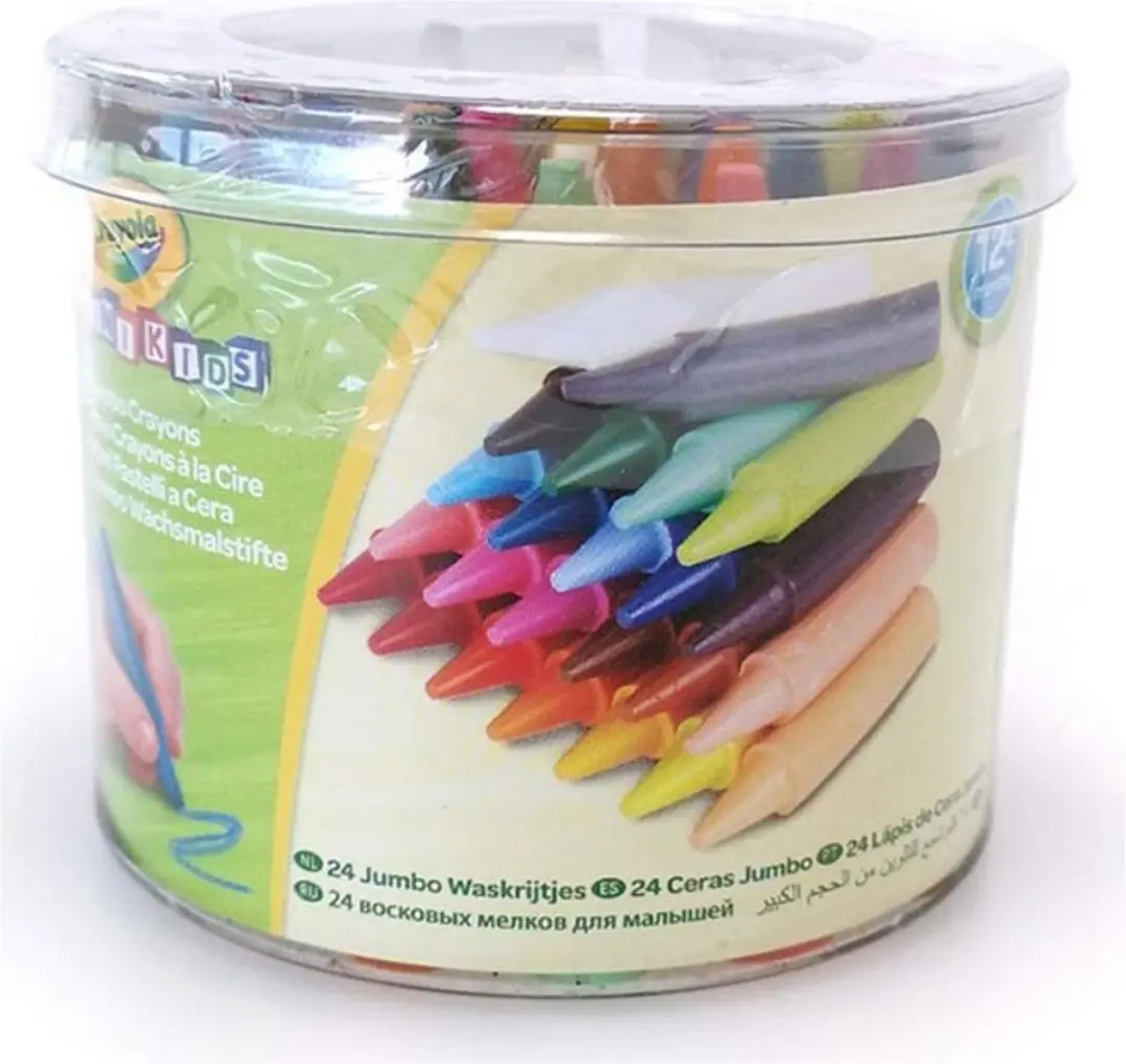 Crayola Mini Kids Dikke Waskrijtjes 24 Stuks - Veelkleurig