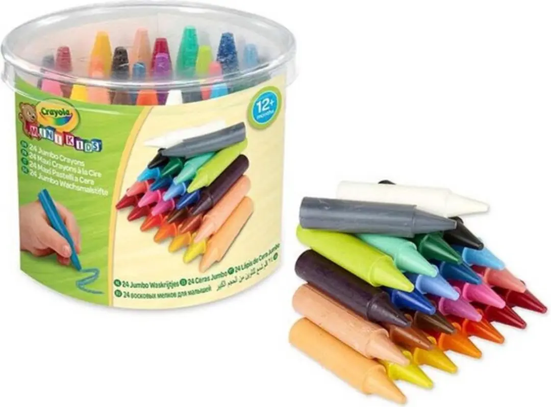 Crayola Mini Kids Dikke Waskrijtjes 24 Stuks - Veelkleurig