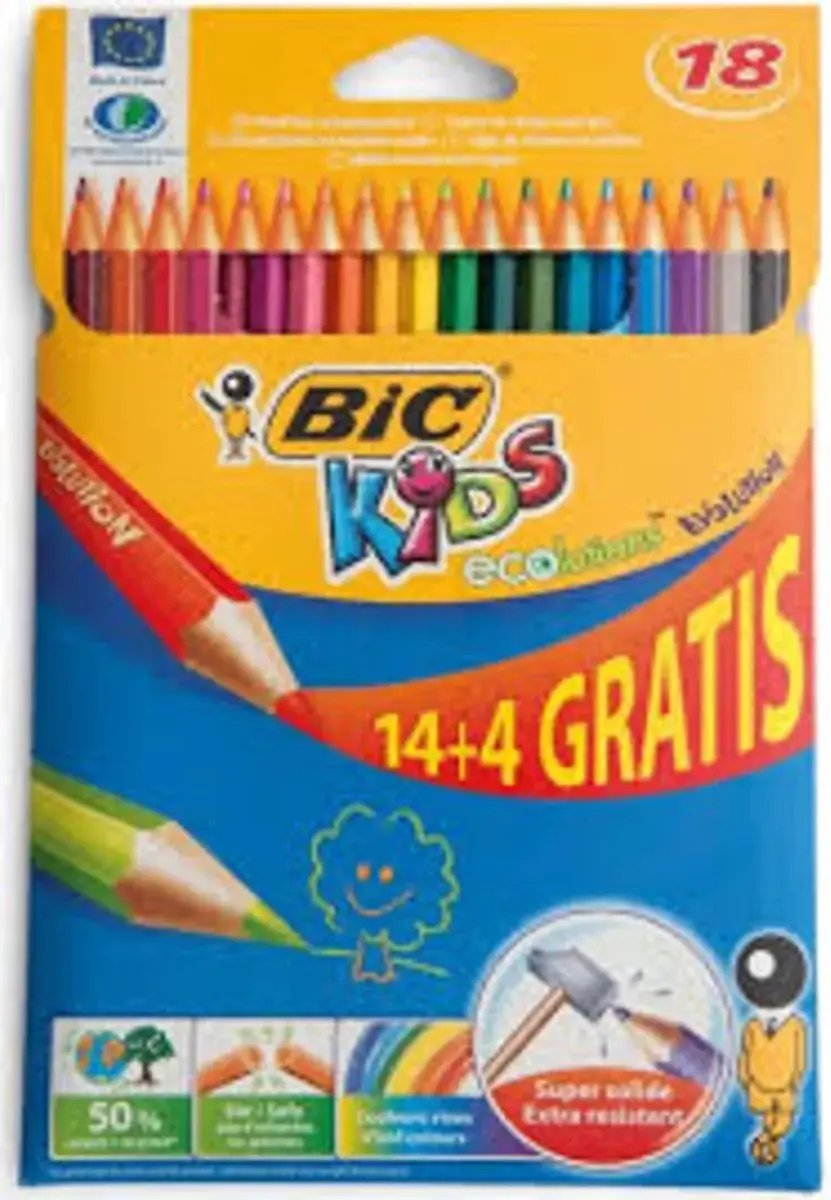 BIC Kids Evolution Kleurpotloden 18 Stuks