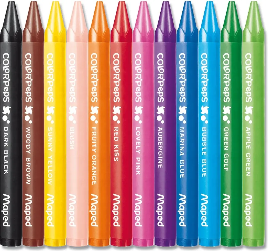 Maped Color'Peps Waskrijt - 12 Stuks