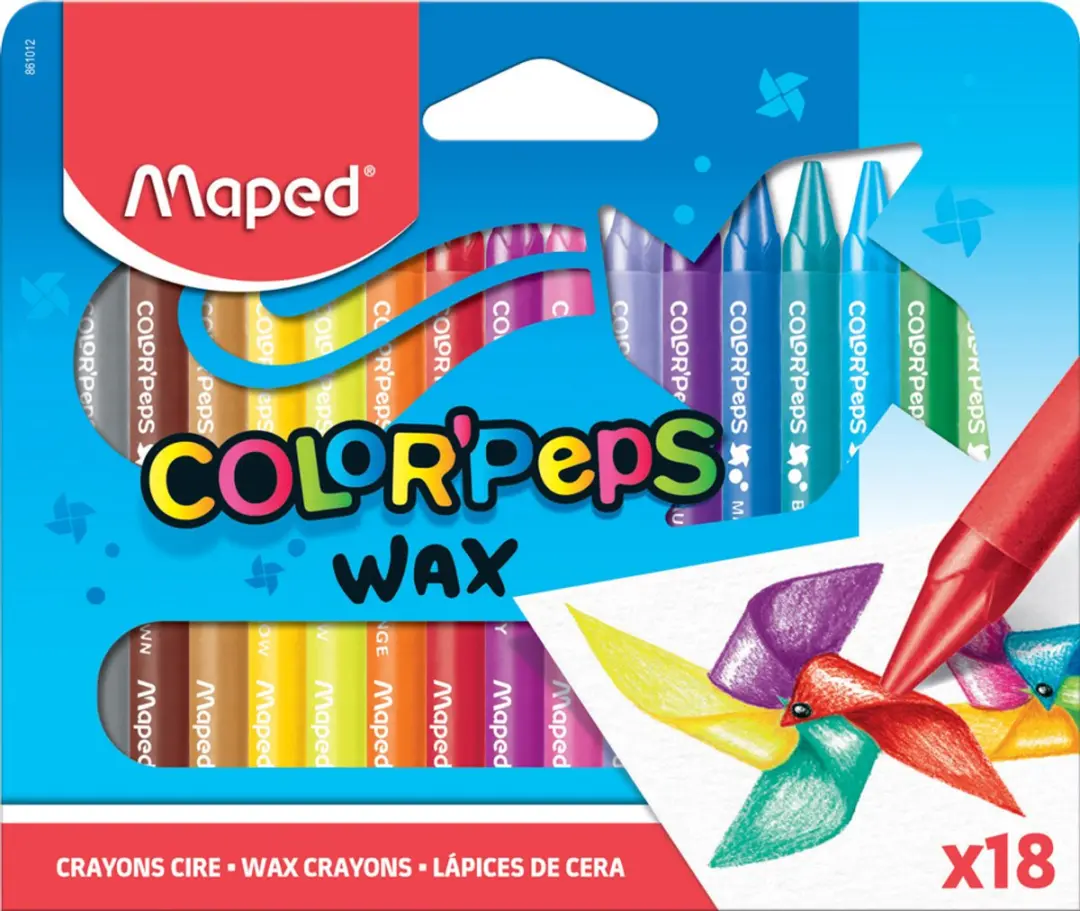 Maped Color'Peps Waskrijt - 12 Stuks