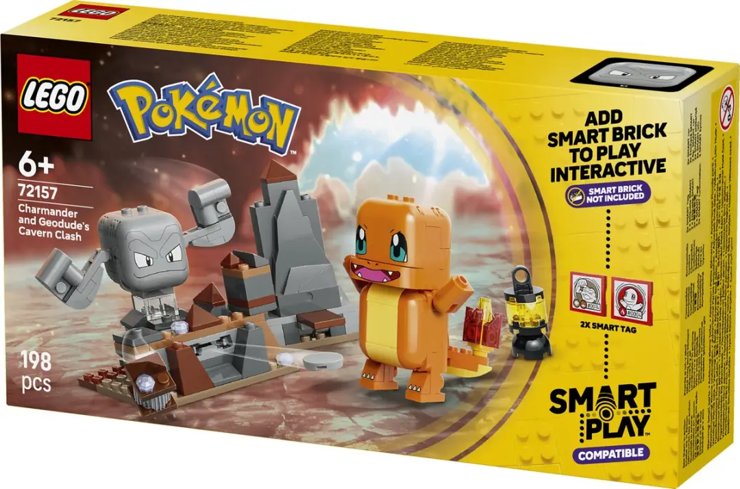 LEGO 72157 Pokémon SMART Charmander Geodude Cavern Clash - 198 Stenen - afbeelding 3 van 6