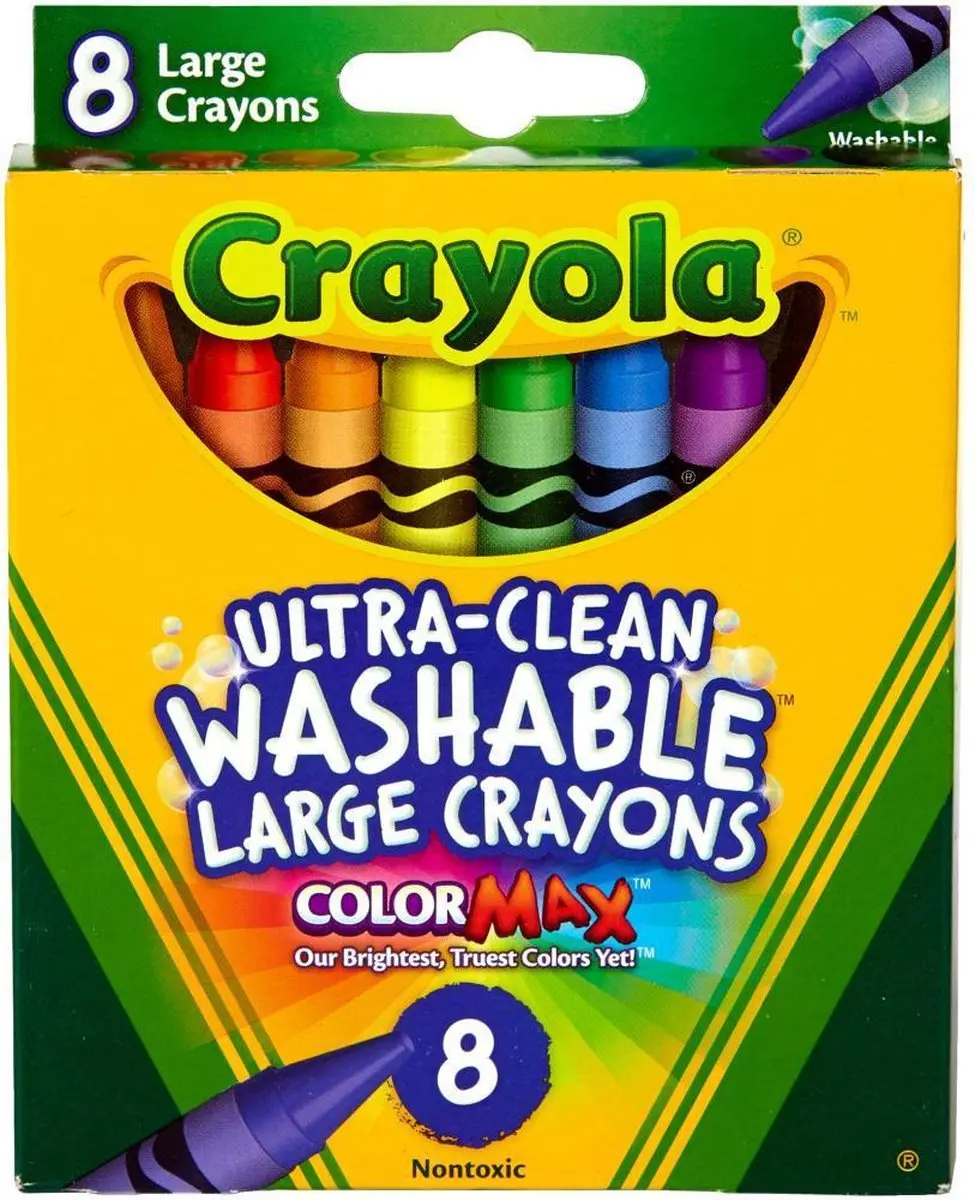 Crayola Grote Waskrijtjes - 8 Stuks