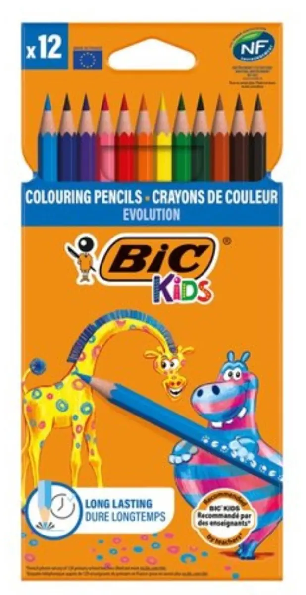 Bic Kids Evolution Kleurpotloden - 12 Stuks