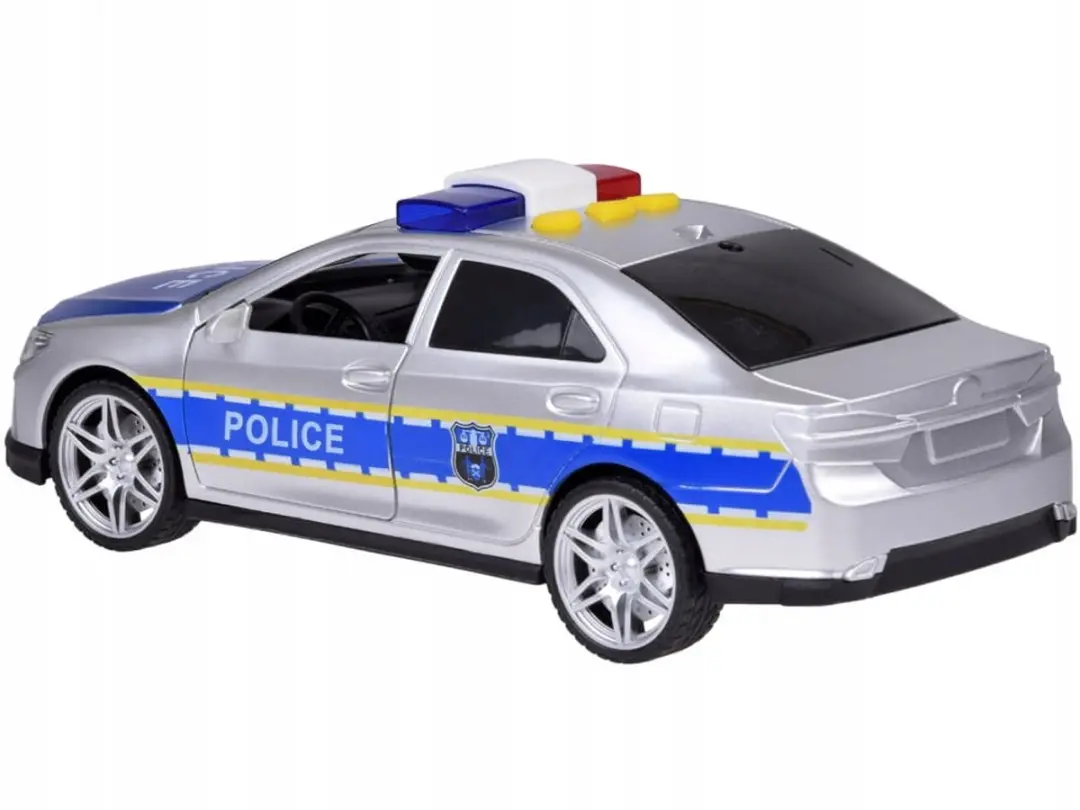 Toystar Politiewagen Speelgoedauto - Zilver/Blauw - afbeelding 4 van 5