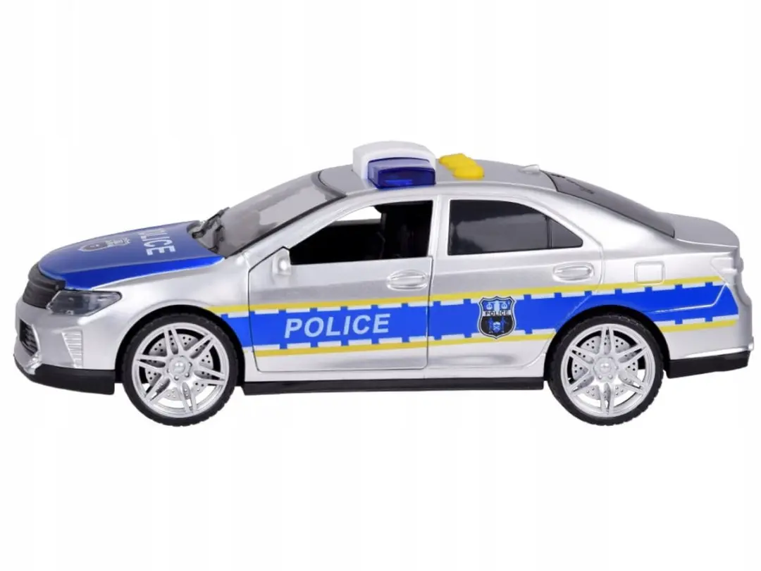 Toystar Politiewagen Speelgoedauto - Zilver/Blauw - afbeelding 2 van 5