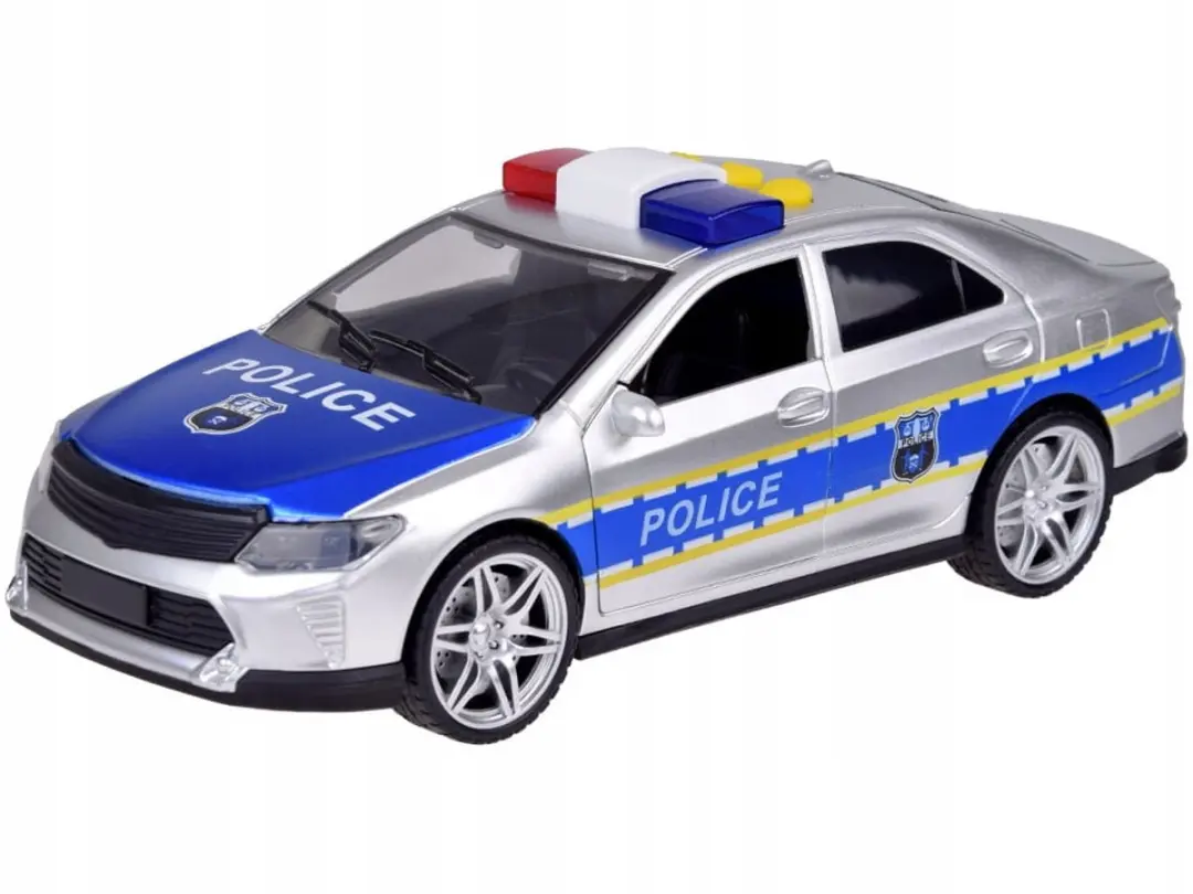 Toystar Politiewagen Speelgoedauto - Zilver/Blauw - afbeelding 3 van 5