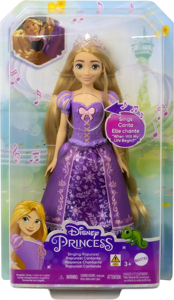 Mattel Disney Rapunzel Zingende Pop - Multicolor