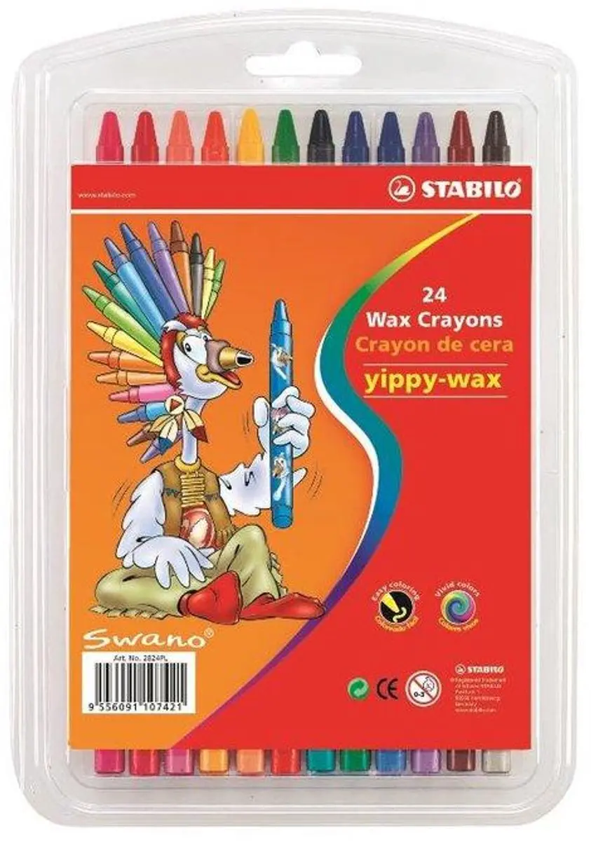 STABILO Wascootjes 24 Stuks - Meerdere kleuren