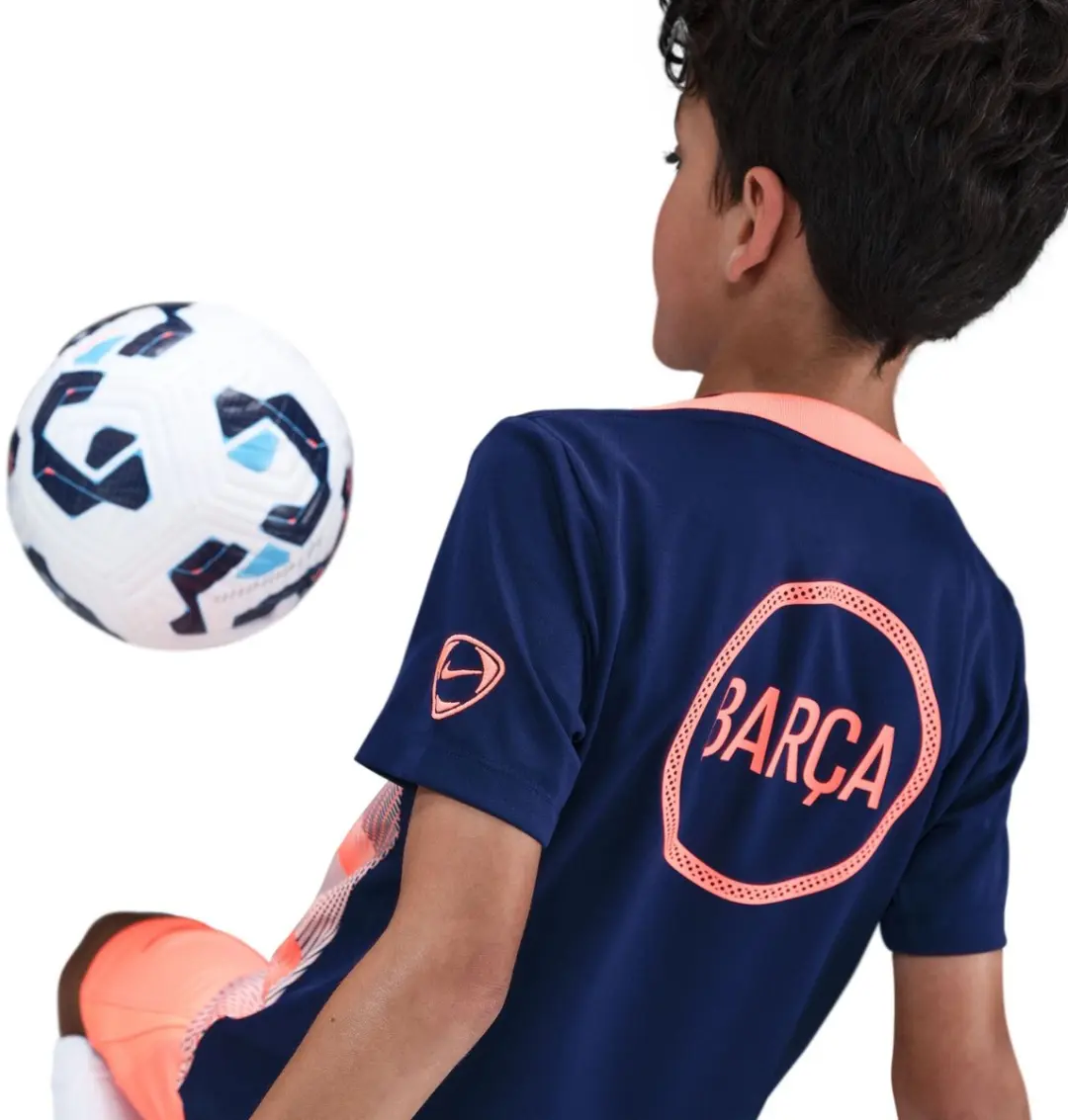 Nike FC Barcelona Academy Pro T-shirt - L - Marineblauw/Oranje - afbeelding 2 van 5